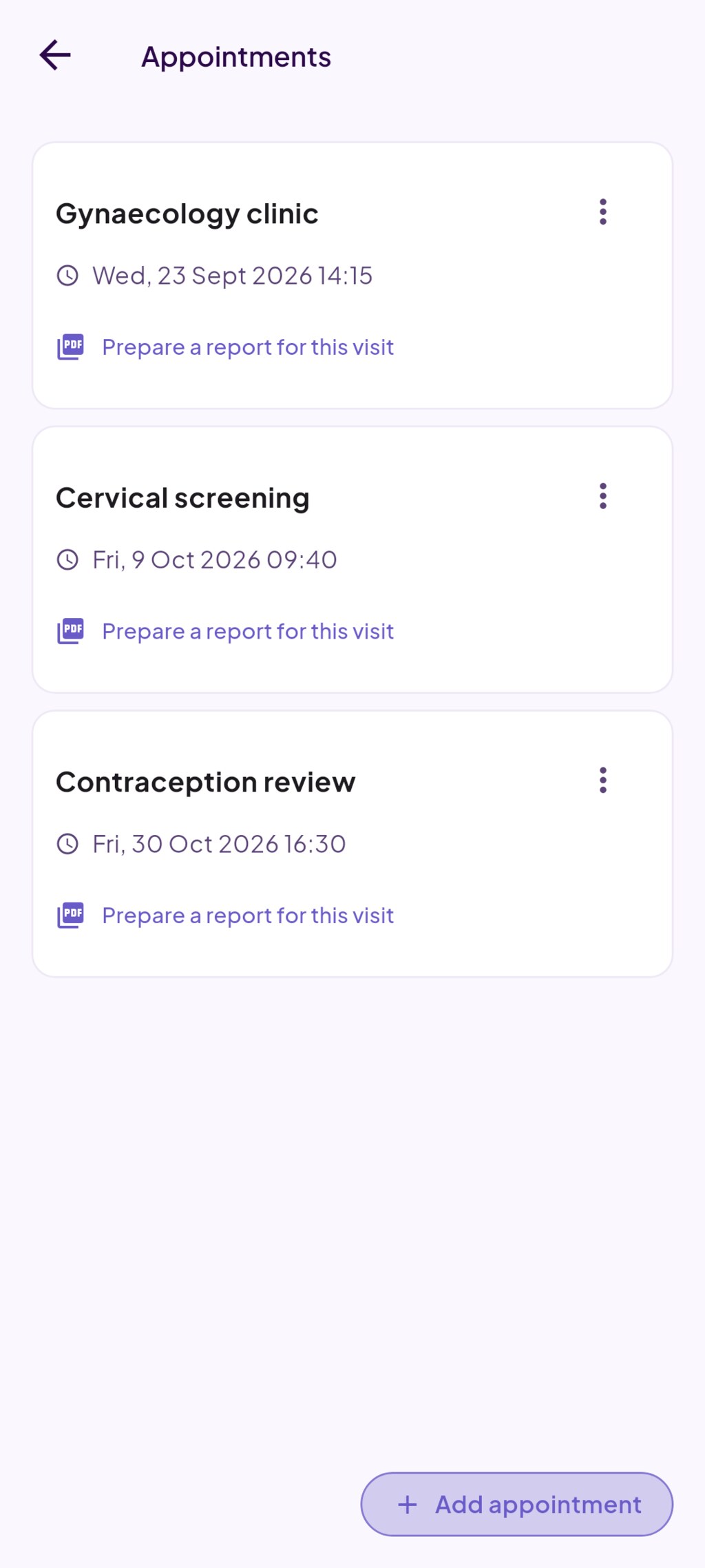 Appointments