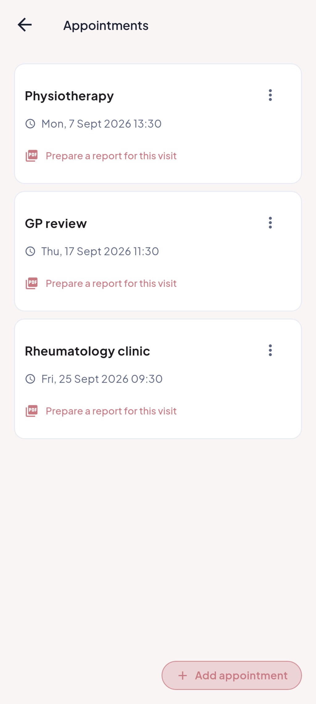 Appointments