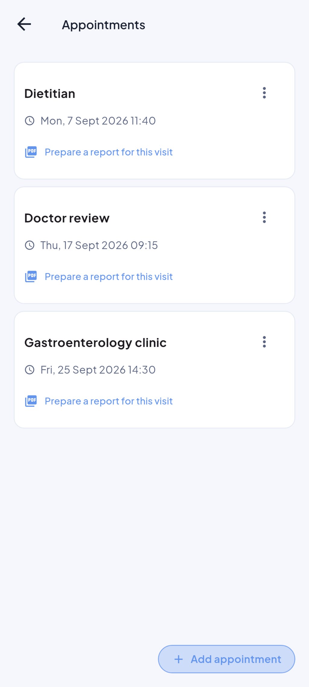 Appointments