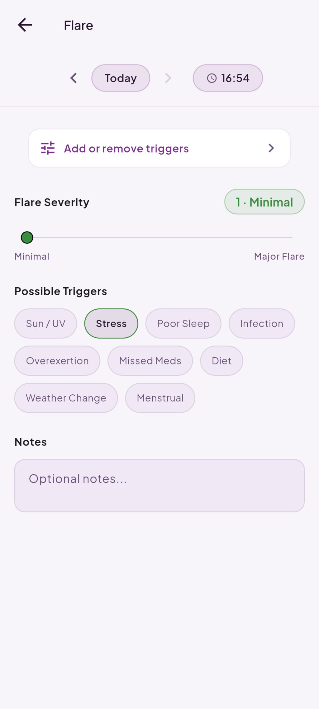 Flare severity, triggers and UV exposure