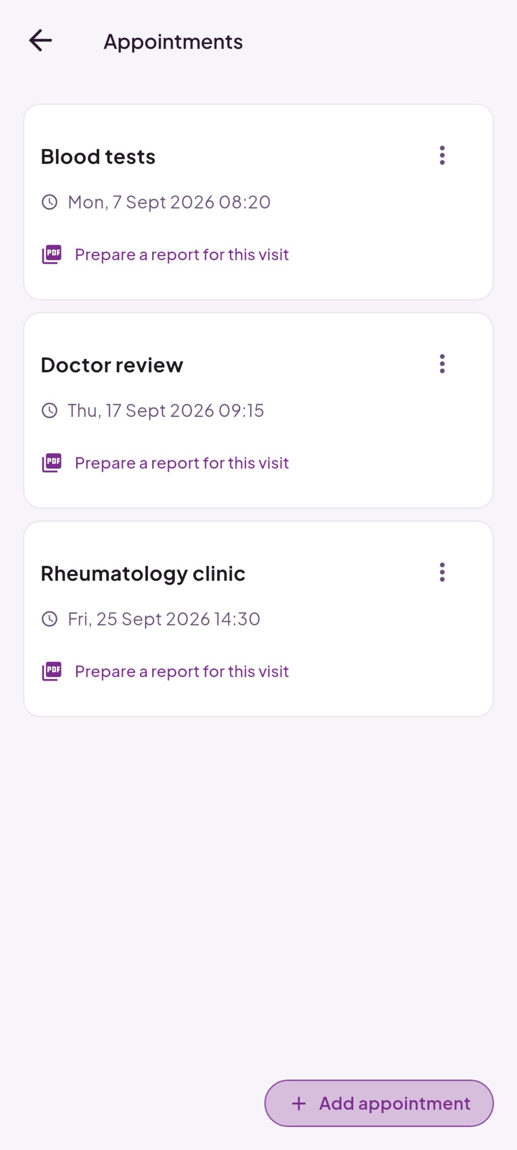Appointments