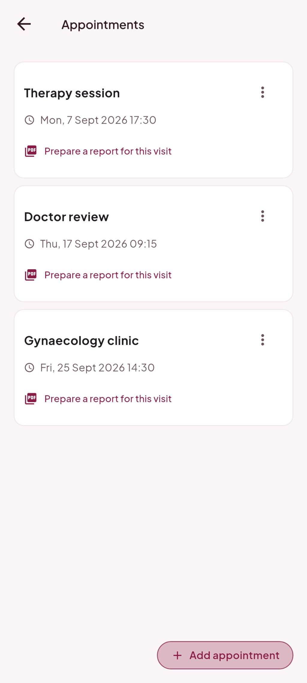 Appointments
