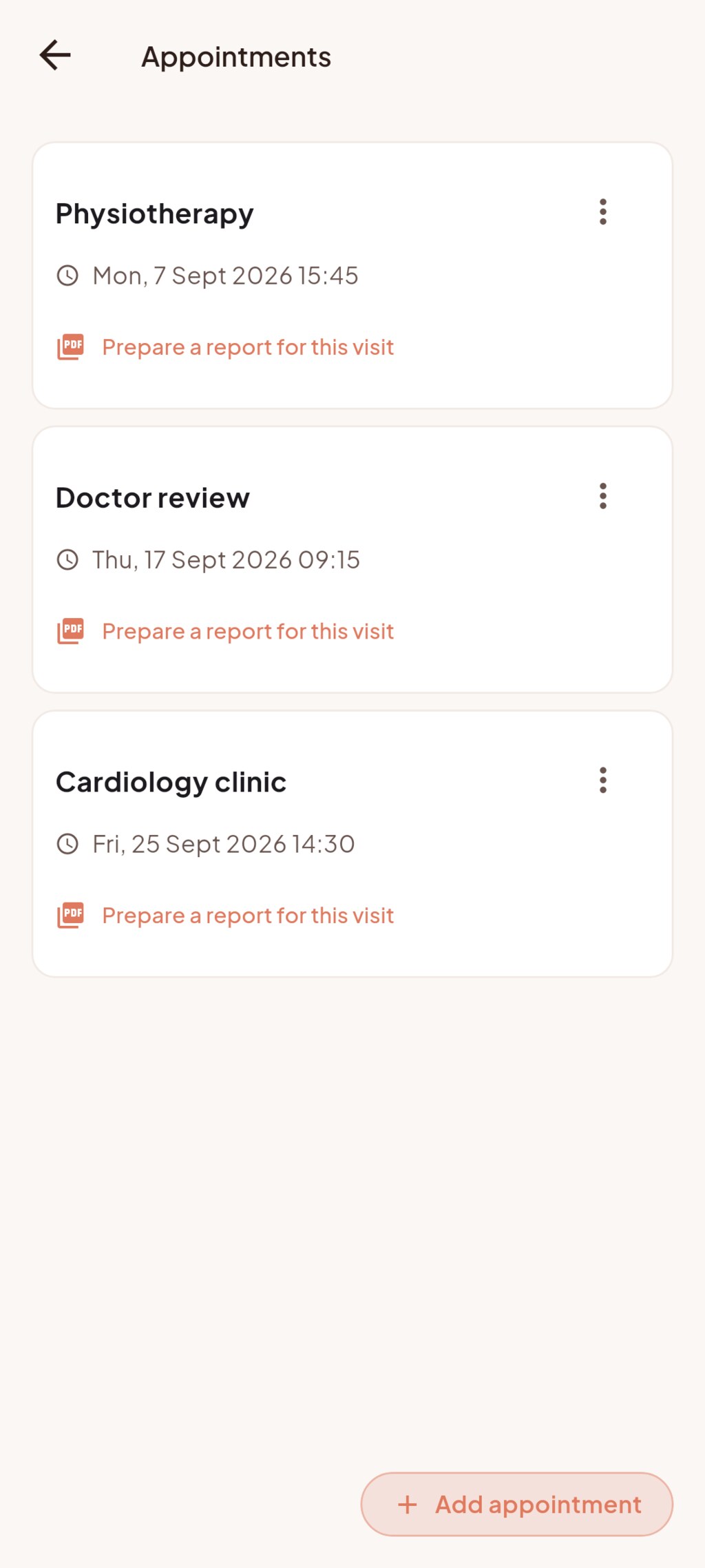 Appointments