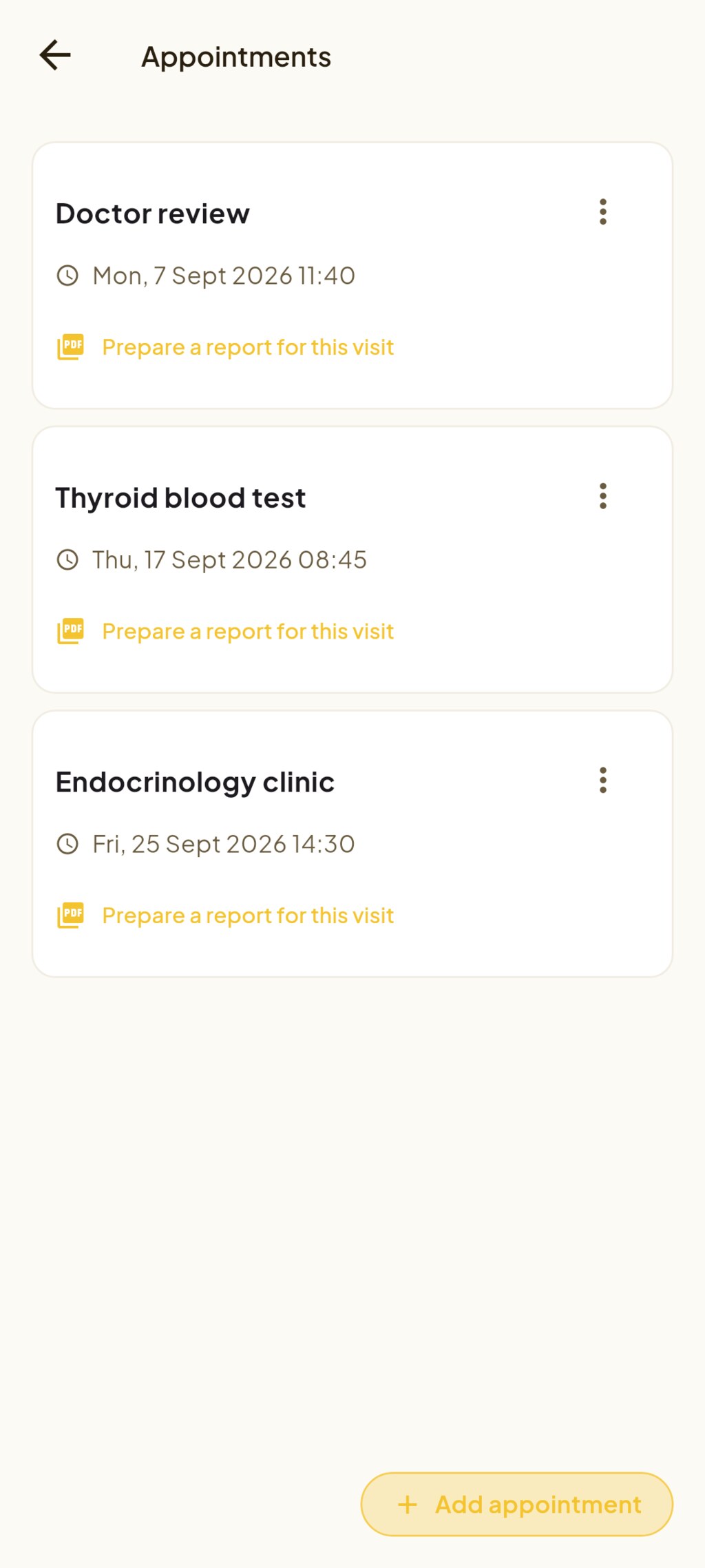 Appointments